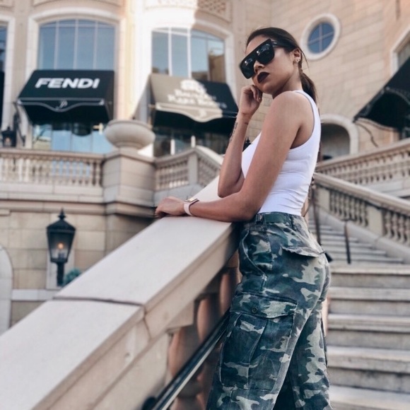 cadet kim oversized camo pants